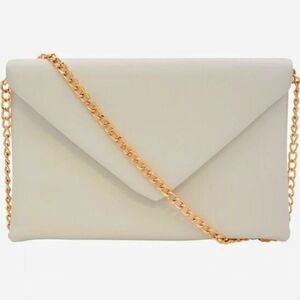 White A New Day Envelope with Gold Chain Strap